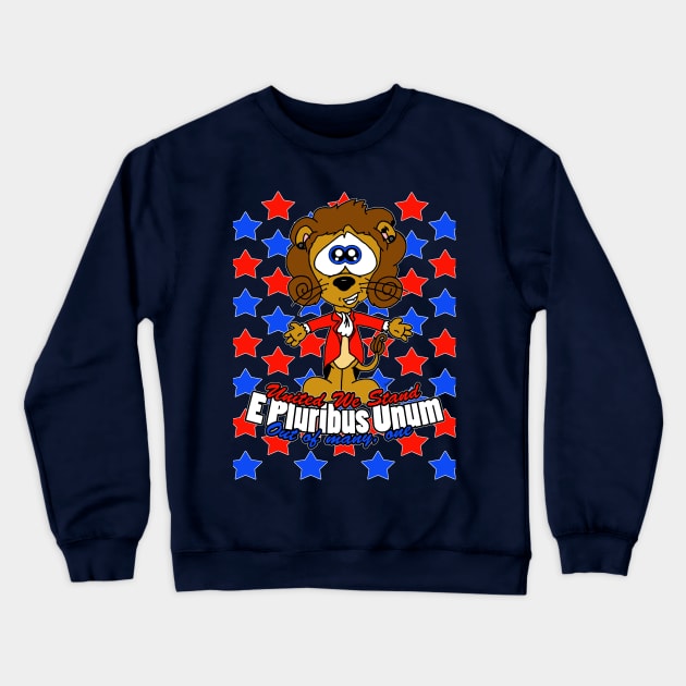 E Pluribus Unum Crewneck Sweatshirt by BogusPunkin Studios 